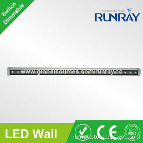 24W RGB LED Wall Washer Light, 85-265V AC, Aluminum Housing/Waterproof IP65/Bridgelux Chip, CE Mark